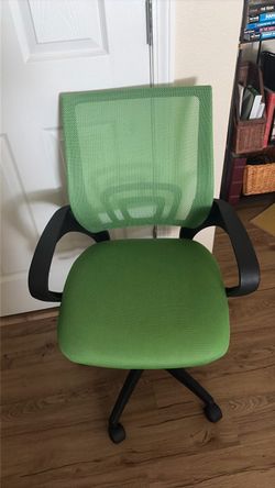 Green office chair