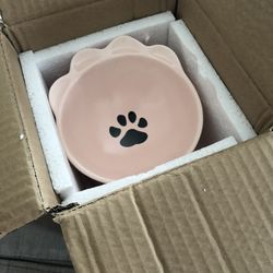 Cat Bowl,Raised Cat Food Bowls Anti Vomiting,Tilted Elevated
