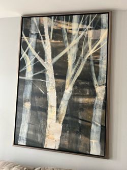 Large framed canvas wall art