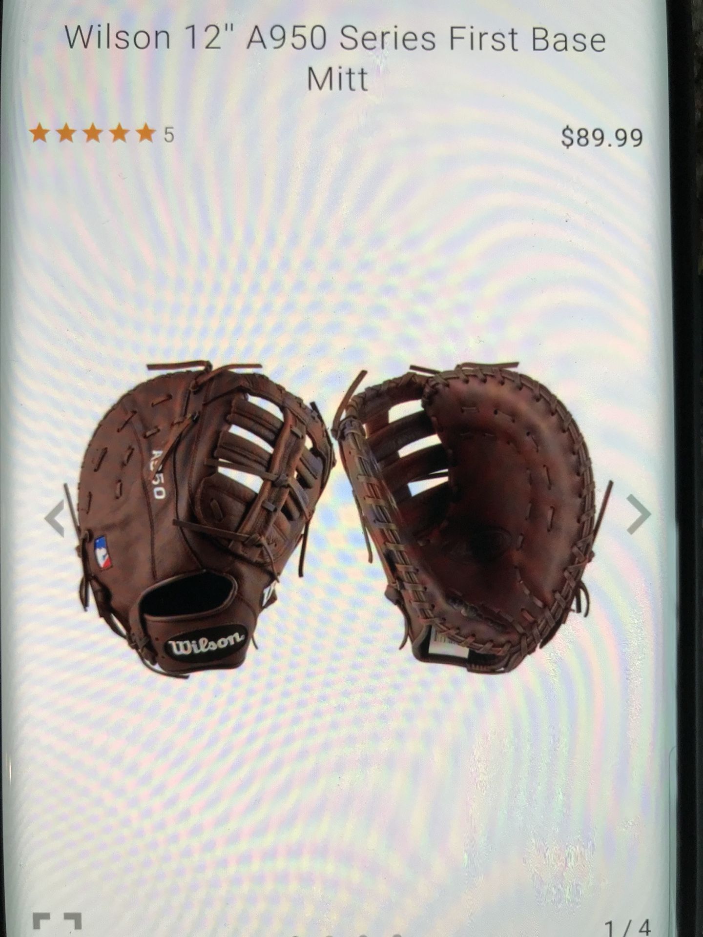 NEW Wilson 12” A950 Series First Baseball Gloves For $50 Firm!!!