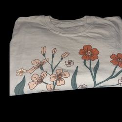 I Will Give You Rest Ivory Vintage Washed Tee Size Medium 