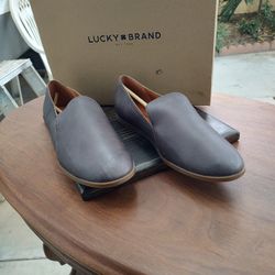 Lucky Brand Brazio Slip-on Periscope Lamba Loafer Flat Smoking  Loafer Sz11