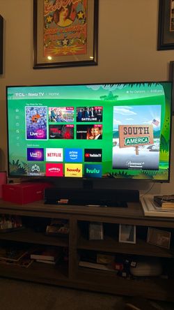 55 Inch TCL (Roku Smart TV) with stand