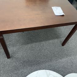 Dining Table For 4 People, 48” X 29 Kitchen Table With Wood Legs