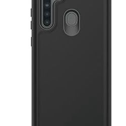 onn. Black-3 Layers Protection | Enhanced Side-Grips | Rugged Phone Case for Samsung Galaxy A21