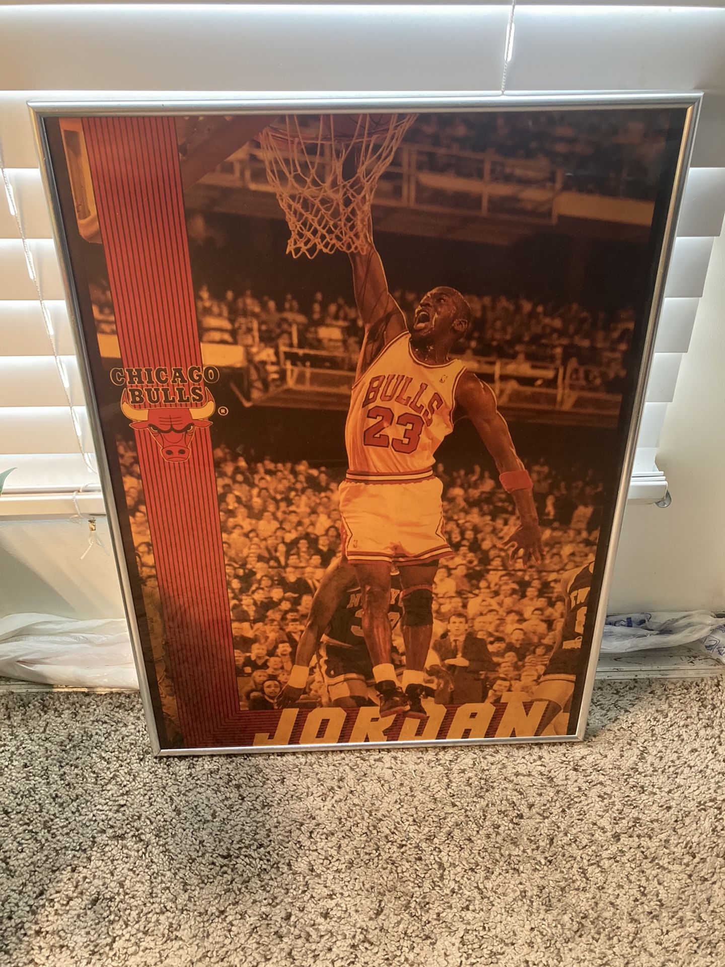 Vintage Framed Starline Michael Jordan Poster