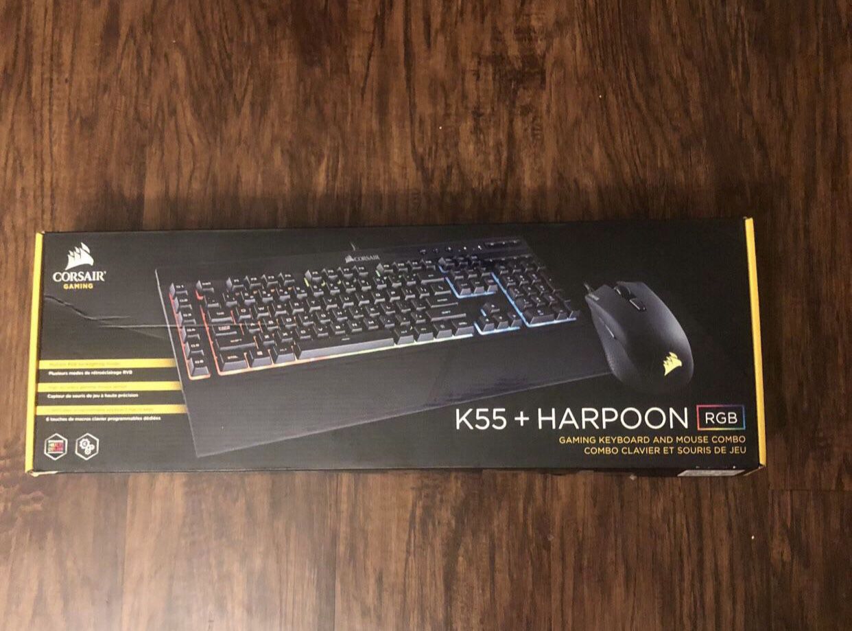 K55+Harpoon RGB Gaming Mouse And Keyboard 