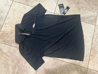 Lululemon NWT Denver broncos medium black collared NFL Polo shirt