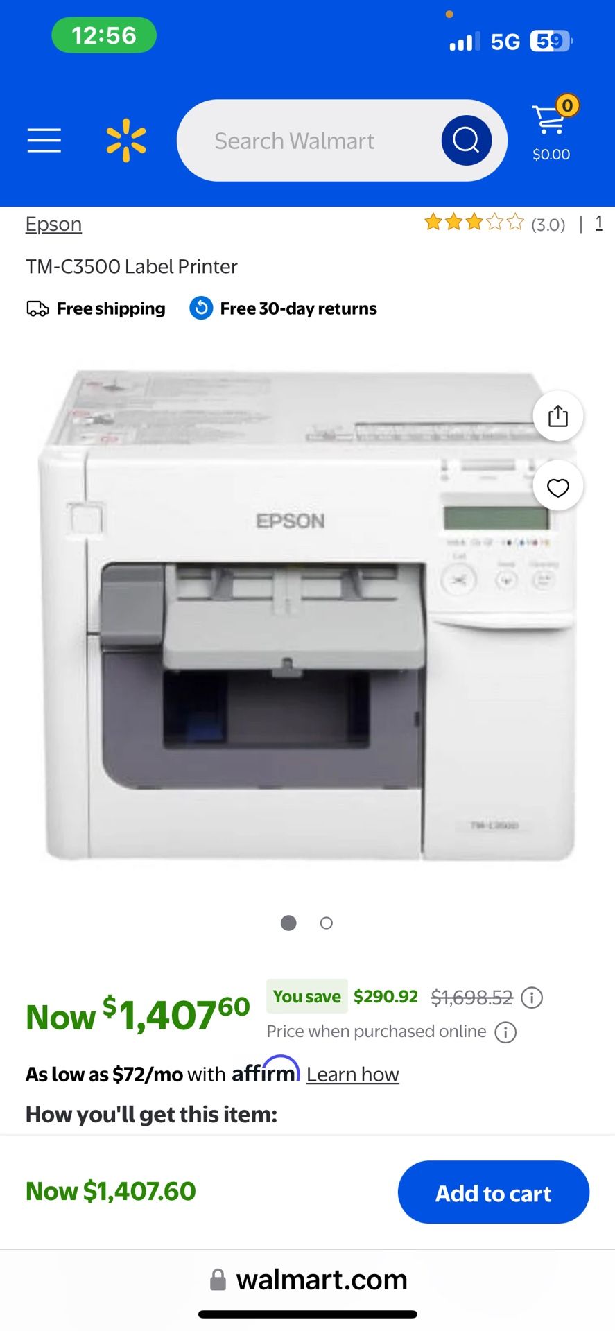 EPSON TM-C3500 Label printer