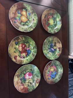 6- Still Life (Scalloped Edge)by ROCHARD set of 6  just $25!!!