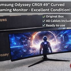 Samsung Odyssey CRG9 49” Ultrawide Gaming Monitor (5120×1440)