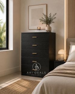 🔥5 drawer chest of drawers , small dresser perfect for small spaces brand new I-29