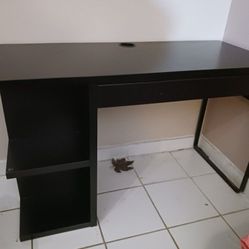 Ikea Micke Desk w/side Shelving 