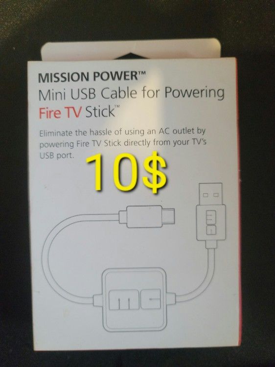 Power USB Cable For Fire TV Stick