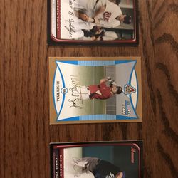Lot Of 3 Baseball Cards