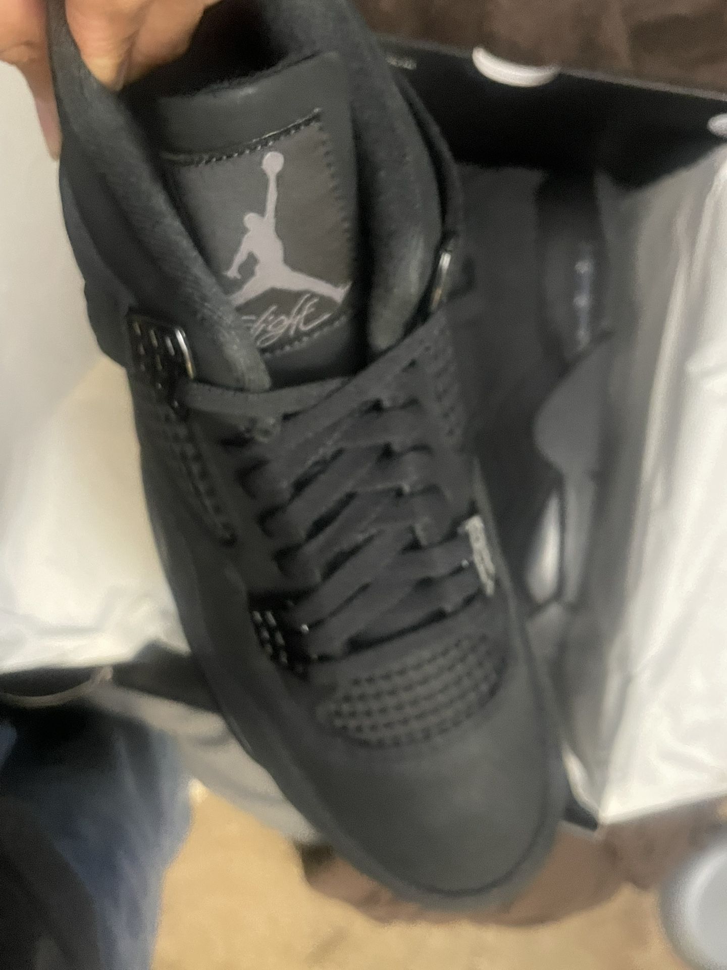 New Air Jordan 4 Black Cat Shoes 