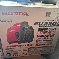 100% Brand new in sealed Honda factory box Model EU2200i Companion 30a Generator