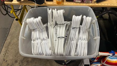 White Plastic Clothes hangers