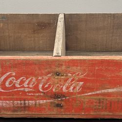 Vintage Red Cola-Cola Crate