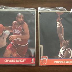 NBA Hoops Photo (Charles Barkley/Patrick Ewing)