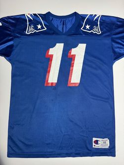 Vintage 90s Champion Drew Bledsoe New England Patriots #11 Jersey Size 48 XL