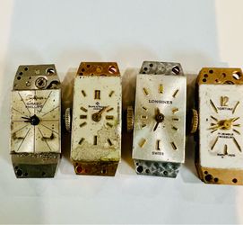 4 Vintage Swiss ladies Watch Movements
