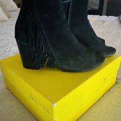Black Suede Booties
