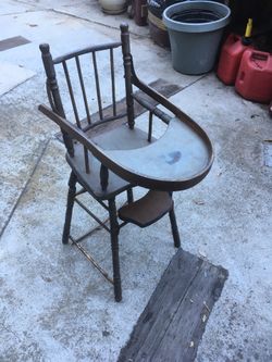 Antique Folding mini high chair