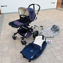 Bugaboo Cameleon Stroller + Accessories + Car Seat Adapter