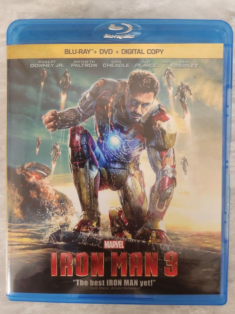 Marvel: Iron Man 3 - Blu-ray & DVD Set - BRAND New