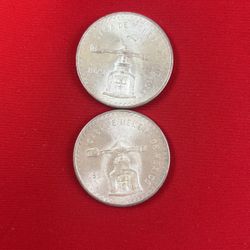 1979 , 1980 Mexico Silver Coins Casa De Moneda 