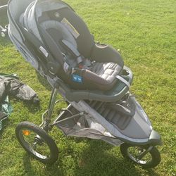 Stroller And Car Seat .Car Seat Snaps Into Stroller .Both For 150.00 Like New Barely Even Used 