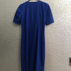 Size 10. Custom made Lined Dress. Royal Blue. 