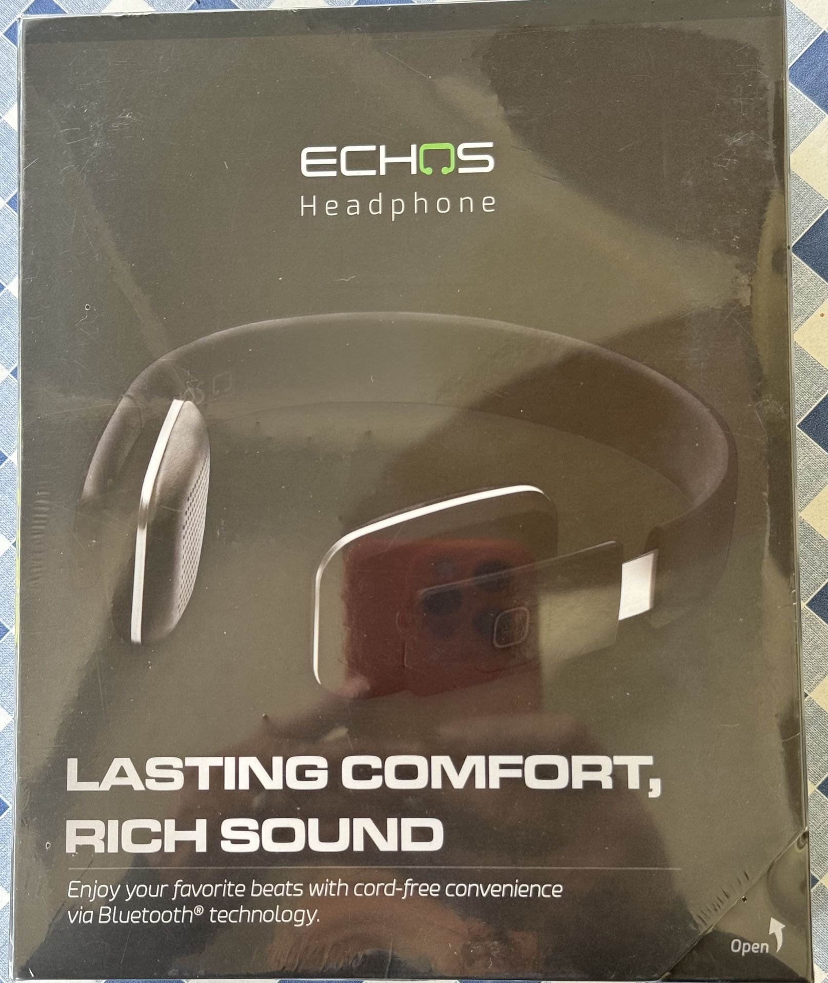Echos Wireless Cordless Bluetooth Headphones In Black