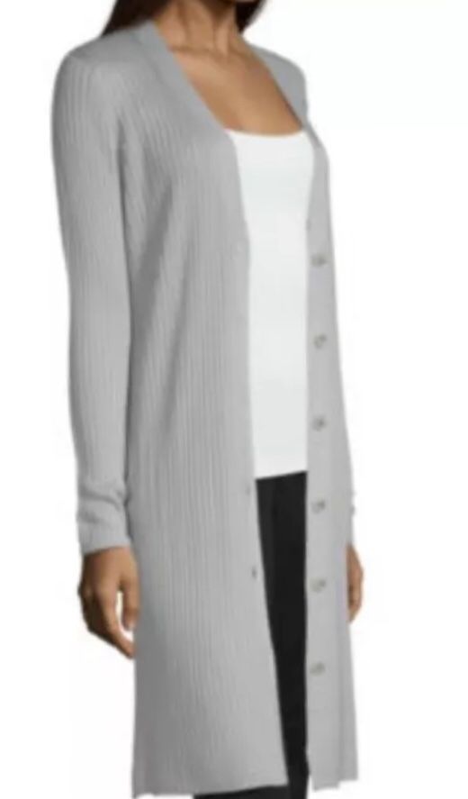 Worthington Womens Long Sleeve Open Front Cardigan