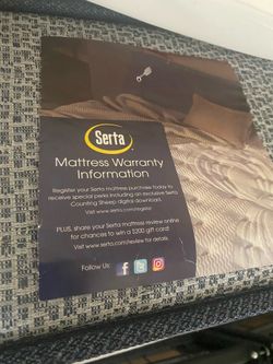 Full size Serta mattress