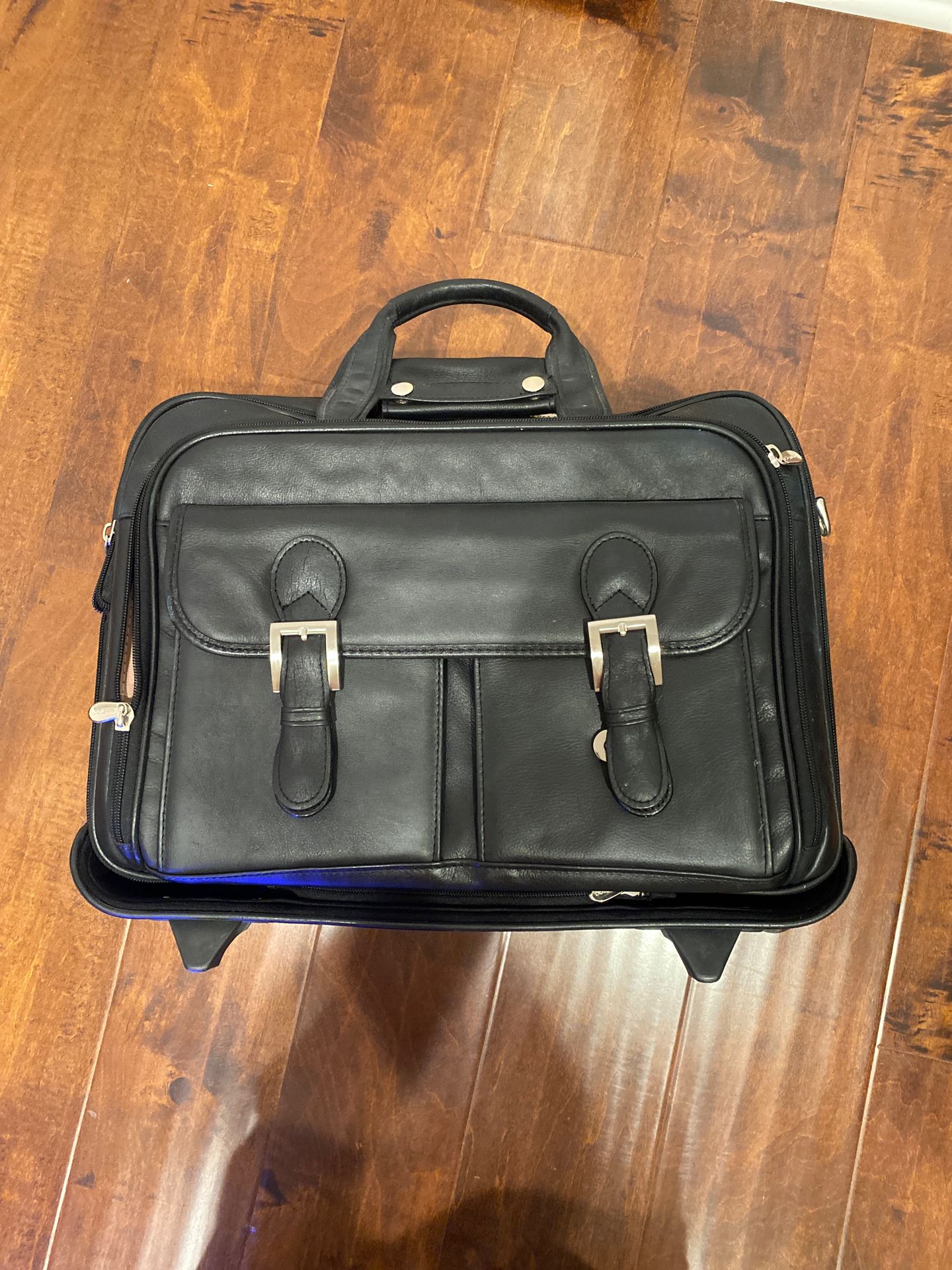 Rolling bag with laptop bag
