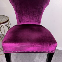 Purple Accent Chair 