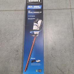 Hart 40v 24" Hedge Trimmer Kit w/Battery & Charger