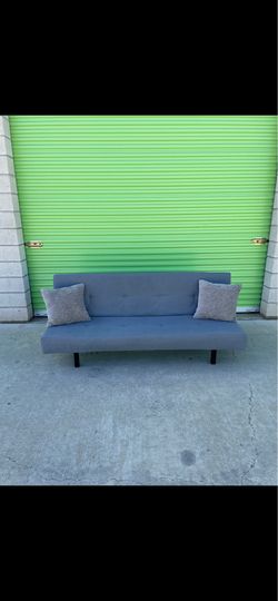 *Free Delivery* Gray Ikea Futon Couch Sofa Sleeper Bed
