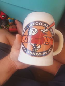 The San Diego Padres 60th Anniversary (1936–1996) Ceramic Beer Stein/Mug