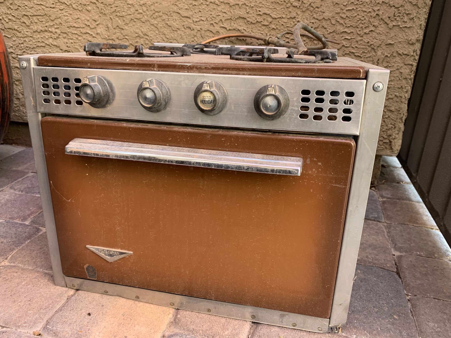 Vintage Camper Trailer Oven