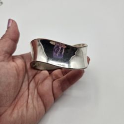 Vtg silver Clamper braclet