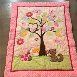 baby quilt blanket primitive vintage style