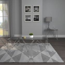 SALE!!! Modern Glass Coffee Table With Unique Base Legs!