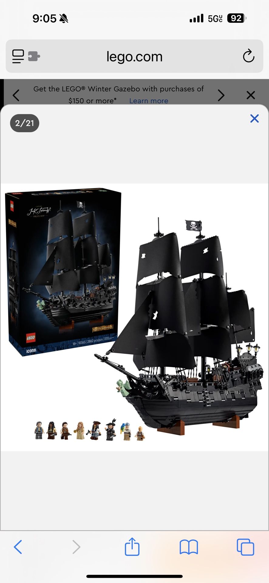 LEGO 10365 Captain Jack Sparrow’s Pirate Ship