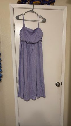 Lavender Spaghetti Strap Midi Dress