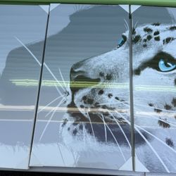 Modern Cat Wall Art – 3 Panel Canvas Artwork