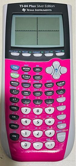 texas instruments ti-84 plus silver edition in good working condition