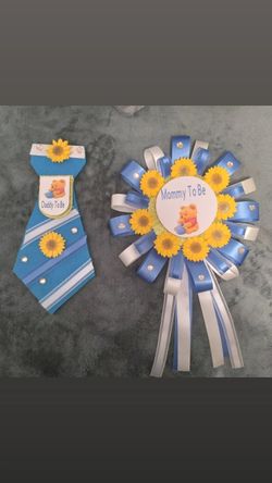 Baby Shower Corsage And Tie